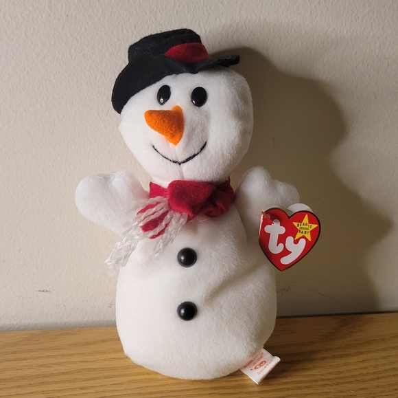 Ty | Toys | Ty Snowball The Snowman Beanie Baby Retired Plush Mint Nwt